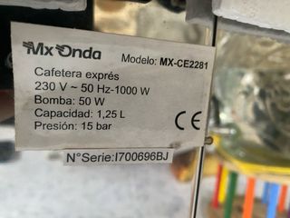 Cafetera Mx Onda