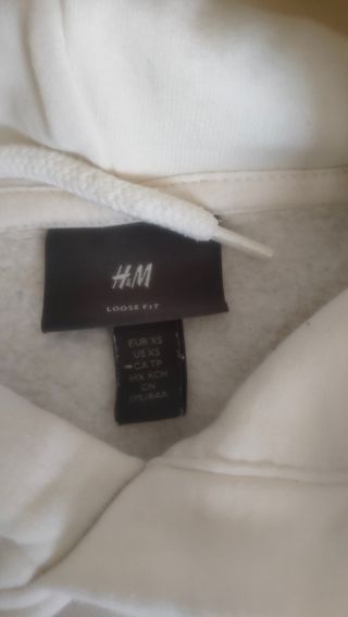 Felpa H&M bianca con scritta