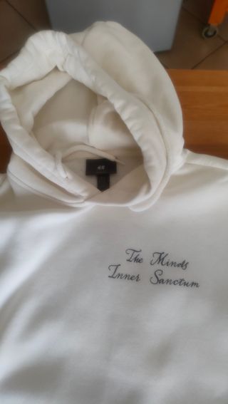 Felpa H&M bianca con scritta