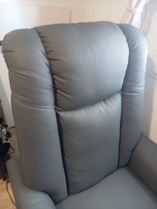 Sillón relax elevador gris con mando