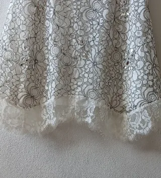 Vestido Fiesta Encaje Blanco. Boutique, Italia.