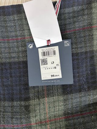 Falda Lloyds cuadros asimétrica nueva