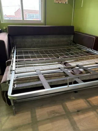 Sofá Cama Marrón Chocolate 2 Plazas