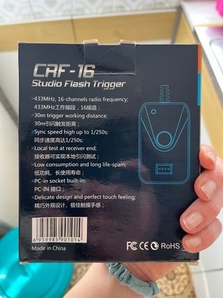 Ommlite CRF-16RX/TX Disparador Flash Inalámbrico