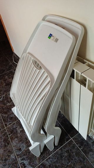 2 sillas jardín playa plegables S-GARDEN