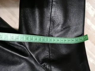 Chaqueta de cuero F & Co Mujer Negra