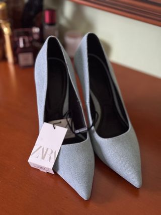 Tacones Zara Azul