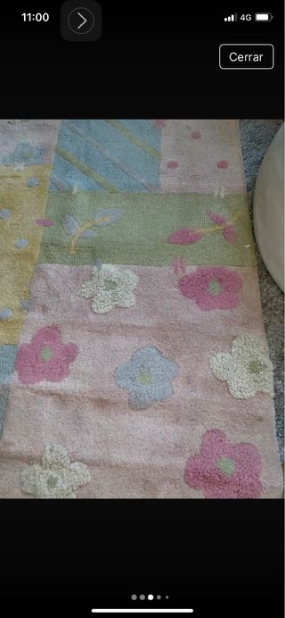 Alfombra de lana pura patchwork