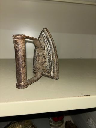 2 Planchas Antiguas Hierro Fundido