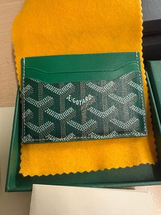 Portacarte Goyard Verde