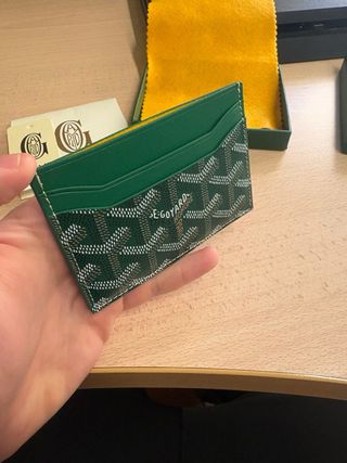 Portacarte Goyard Verde
