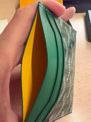 Portacarte Goyard Verde