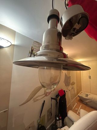 Lámpara de techo metálica colgante