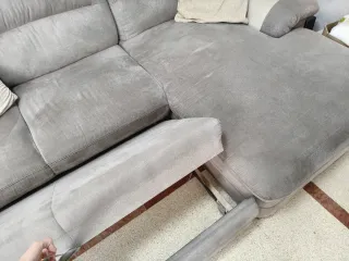 Sofá Chaise Longue Gris/Beige