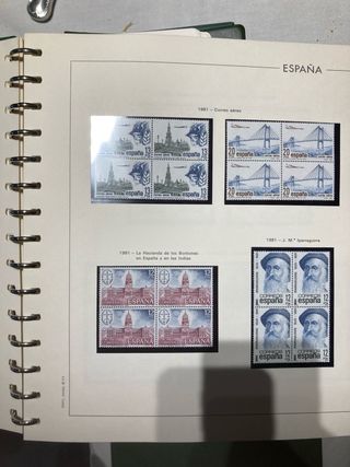 Sellos España 1980-2004. 4 colecciones completas