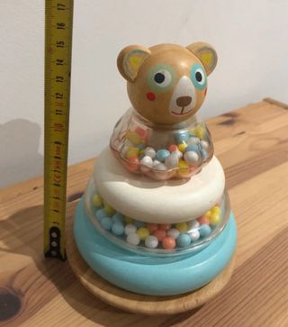 Torre apilable de madera para bebé / Pack de 2