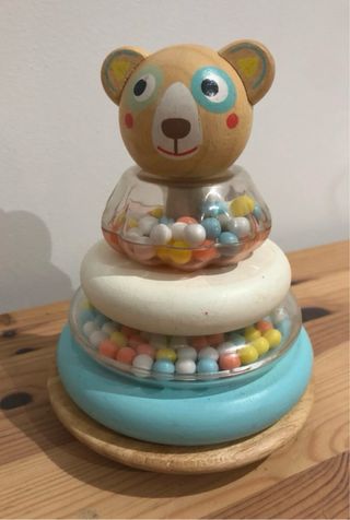 Torre apilable de madera para bebé / Pack de 2