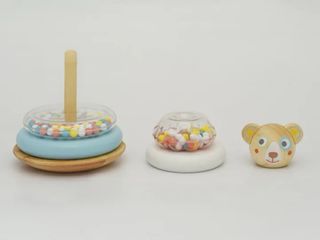 Torre apilable de madera para bebé / Pack de 2