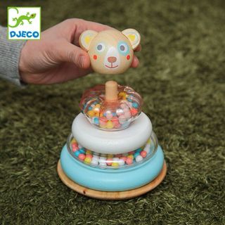 Torre apilable de madera para bebé / Pack de 2