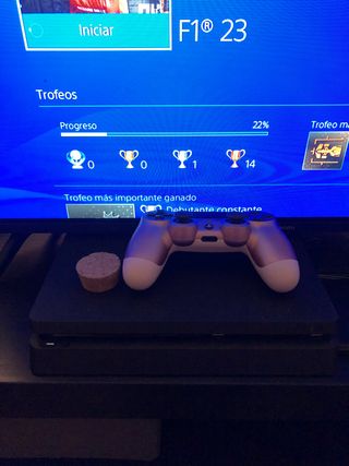 Consola PS4 Negra + Mando Rosa