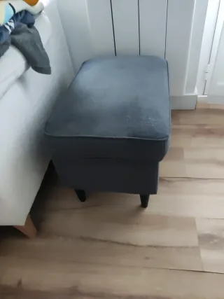 Sillón y reposa pies Ikea Strandom Gris Oscuro