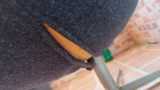 Sillón giratorio  de diseño  gris y negro.Hoy 20€