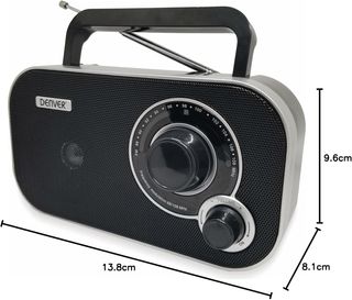 Denver TR-51 UKW-Radio mit analogem Tuning, Schwar