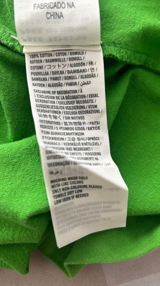 Camiseta Abercrombie & Fitch Verde Talla XXL