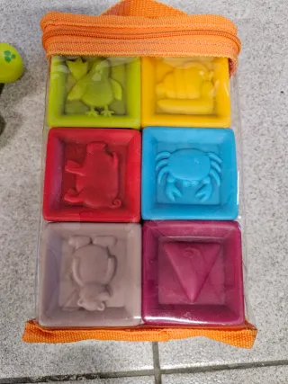 Lote Juguetes Baño Bebé Animales y Estrellas