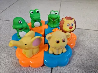 Lote Juguetes Baño Bebé Animales y Estrellas