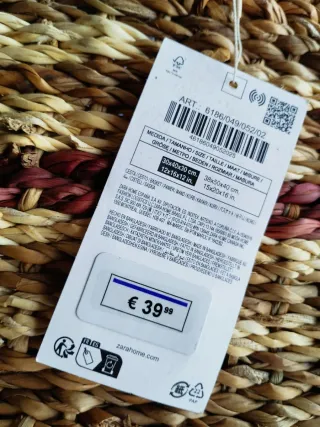 Cesta Zara Home Fibras Naturales Nueva