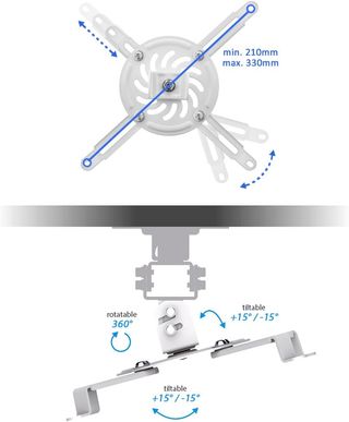 deleyCON Soporte Universal para Proyector Montaje