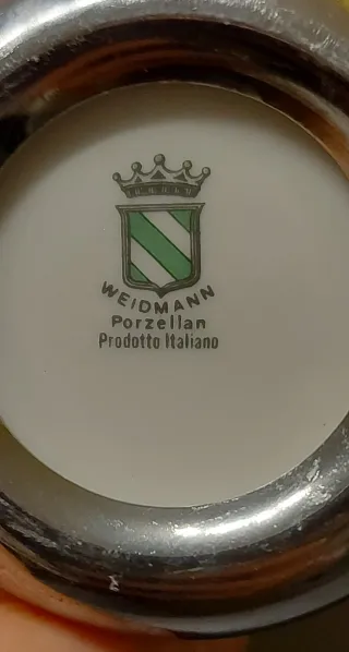 Set 6 Tazzine Caffè Vintage Fiori Blu