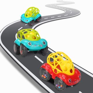 Juguetes para Coches para Bebes 2PCS Suave Plástic