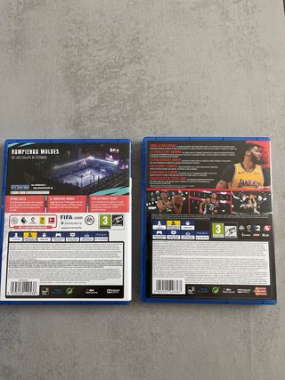 FIFA 20 y NBA 2K20 PS4 8€ los 2