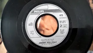 JOHNNY HALLYDAY - Lote de 3 discos single