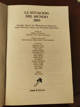 La Situación del Mundo 2005 - Worldwatch Institute