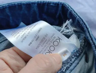 Falda larga vaquera con abertura