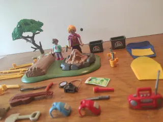 Playmobil Campamento Verano con Fogata