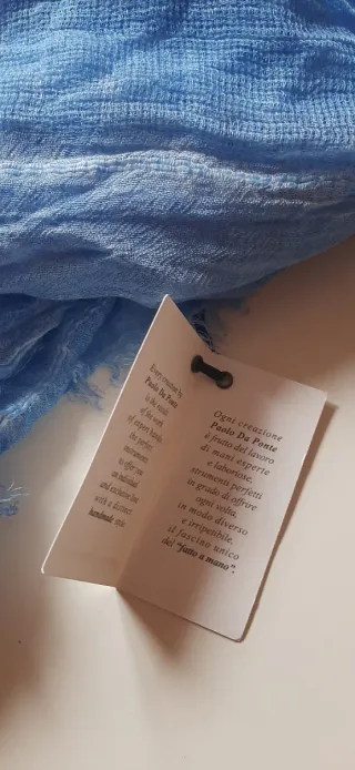 Foulard Paolo da Ponte azzurro