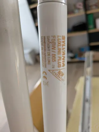 Plafón fluorescente doble 150cm