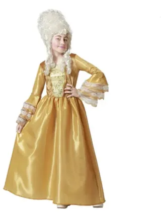 Disfraz época dorado y blanco 5€ disfraz