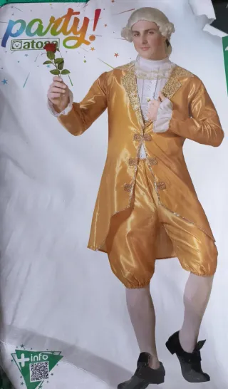 Disfraz época dorado y blanco 5€ disfraz