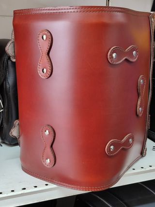 Bauletto Vespa Pelle Marrone con Lucchetto