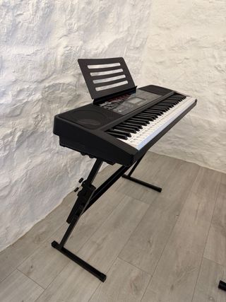 Teclado RockJam con soporte y banqueta