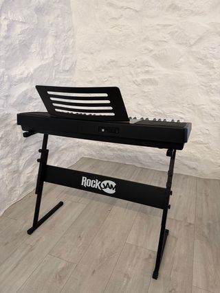 Teclado RockJam con soporte y banqueta