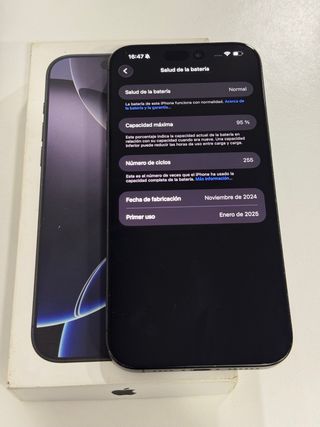 iPhone 16 Pro Max 256GB Negro