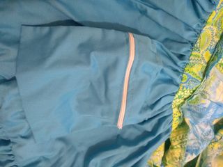 Falda flamenca volantes verde y azul