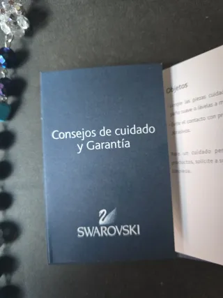 Collar de cuentas azul y morado