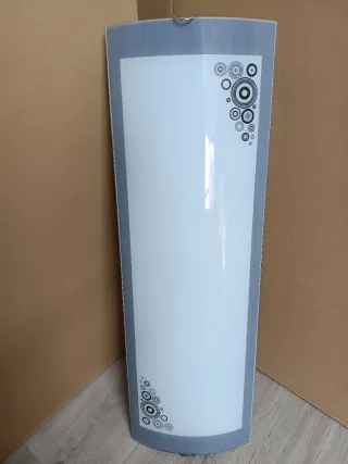 Plafón moderno cocina cristal y plástico